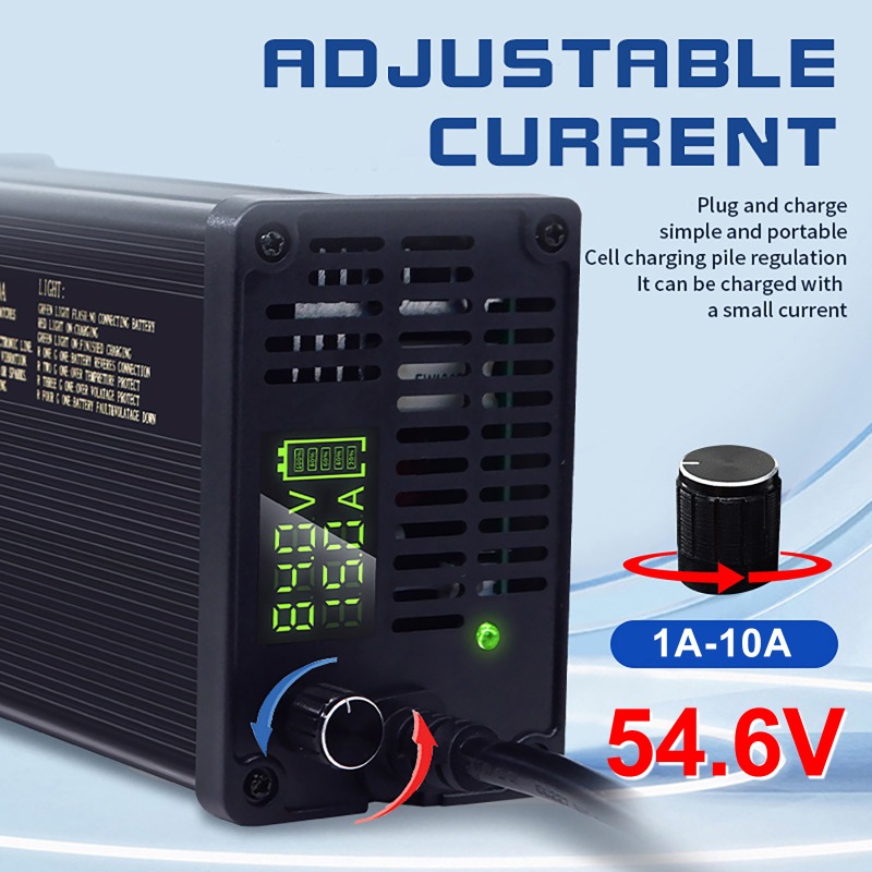 48V Aluminum Shell Adjustable  - огляд і ціна 84V 20A Smart Charger