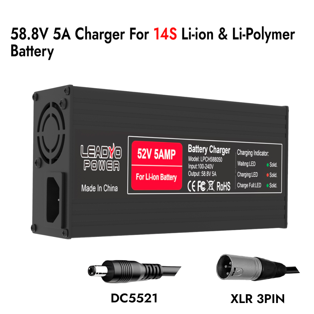 54.6V 58.8V 67.2V  5A Charger  - огляд і ціна 84V 20A Smart Charger