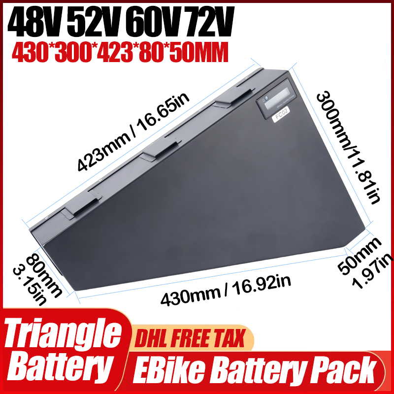 60v72v 3000w Triangle Electric - огляд і ціна 72V 50Ah 21700 Lithium Battery