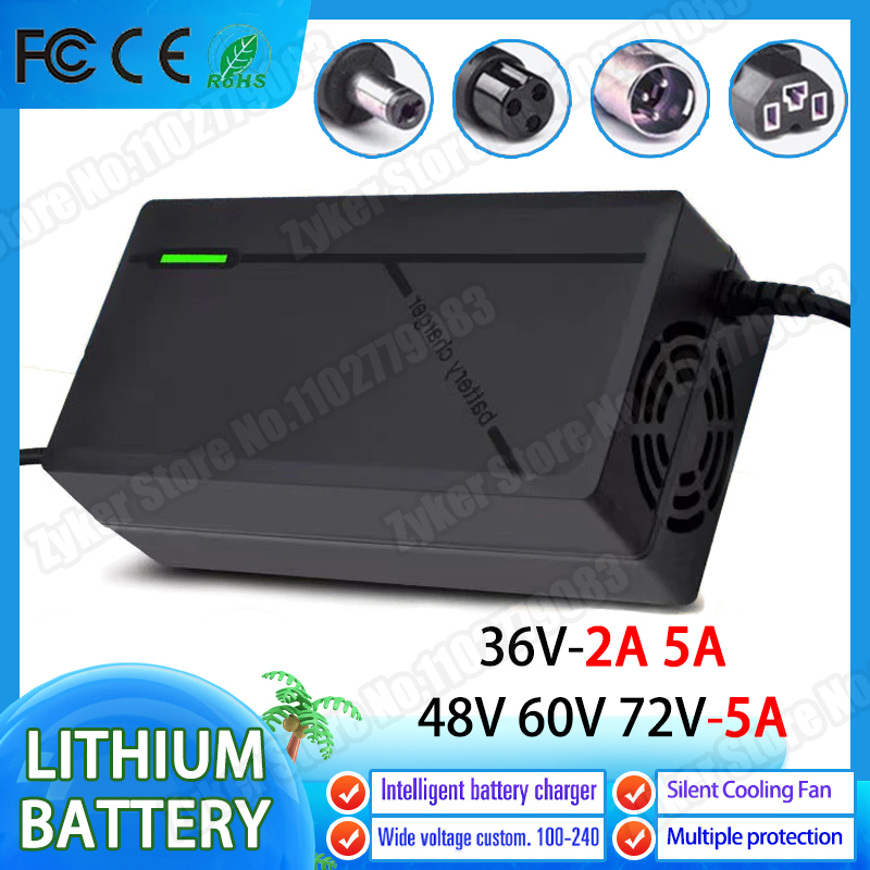 36V 48V 60V 72V Charger 2A 5A  - огляд і ціна 84V 20A Smart Charger