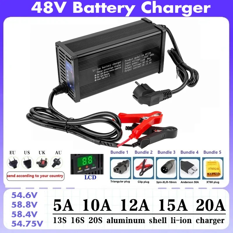 High-power 48V 5A 8A 10A 12A 1 - огляд і ціна 84V 20A Smart Charger