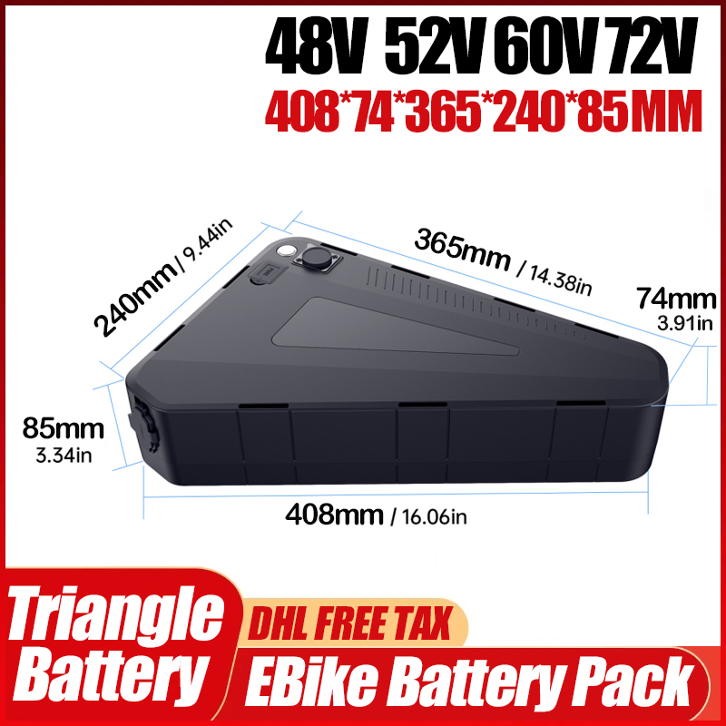 Electric Bicycle 36v 48v 52v 2 - огляд і ціна 72V 50Ah 21700 Lithium Battery